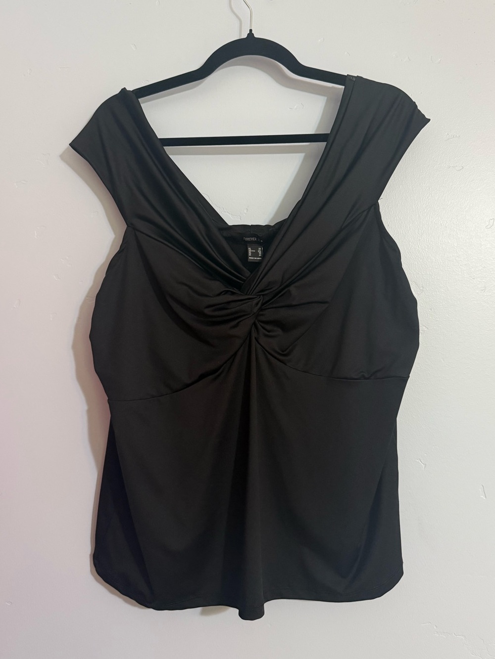 Twist-Front Sleeveless Top